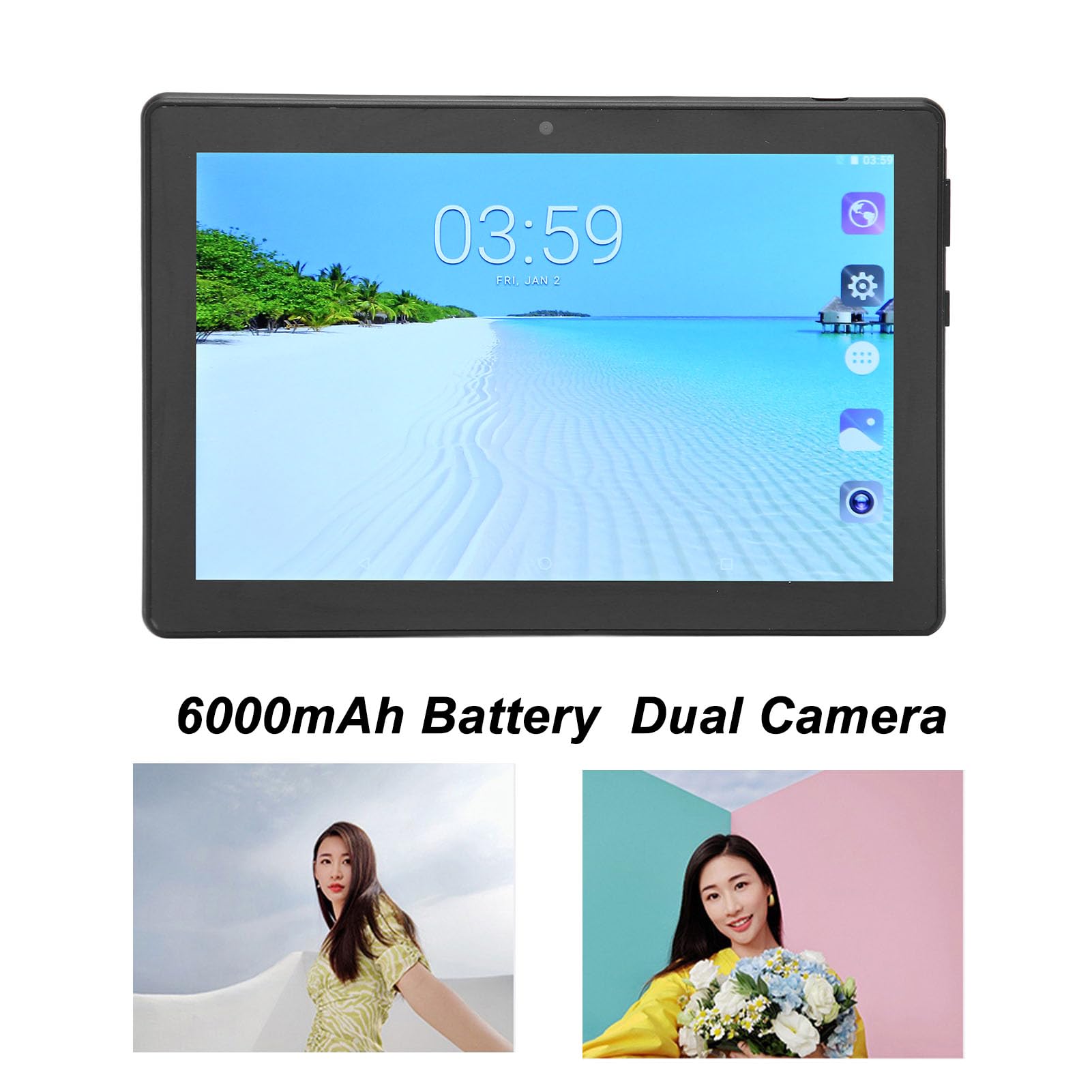 Amazon.co.jp: 8 インチ FHD スクリーン、オクタコア CPU、6GB RAM